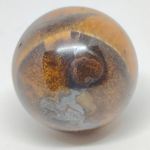 Tiger's Eye Semi-Precious Stone Sphere 2.2cm like new