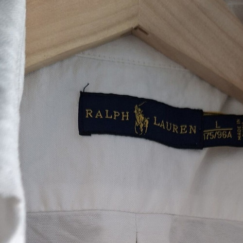 Ralph Lauren short sleeve shirt, white, size L