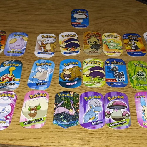 Pokémon metal caps used, pack of 25 pieces
