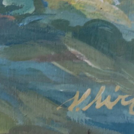 N.Lytras oil painting used 60x40 cm without frame