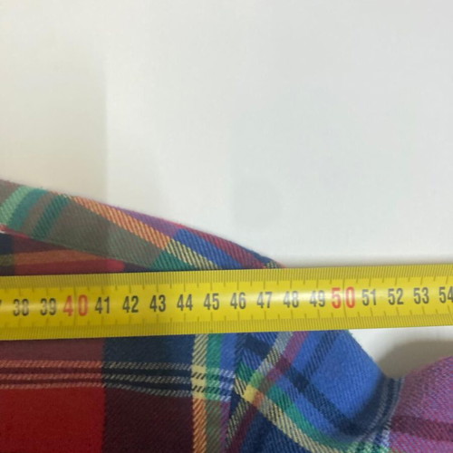Ralph Lauren 90s flannel shirt XL, colorful block pattern, long sleeve