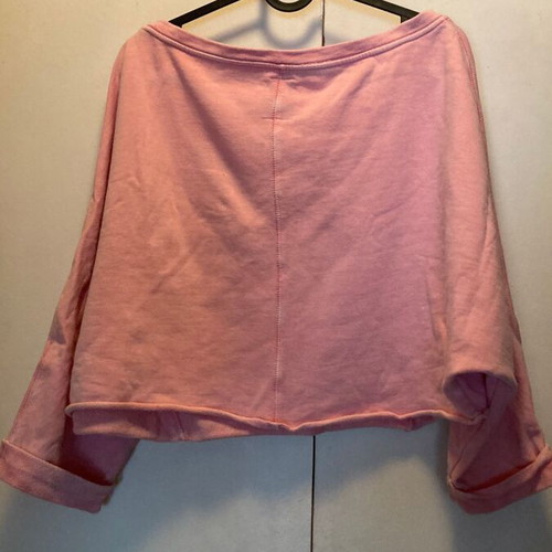 Zara pink crop top sweatshirt, size M