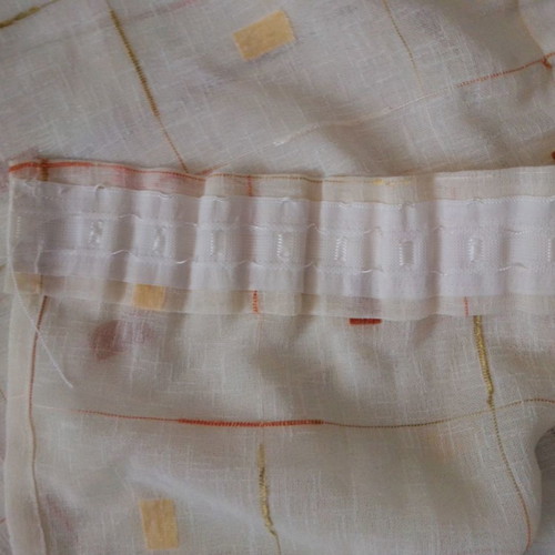 Fabric curtains used, set of 2 different sizes