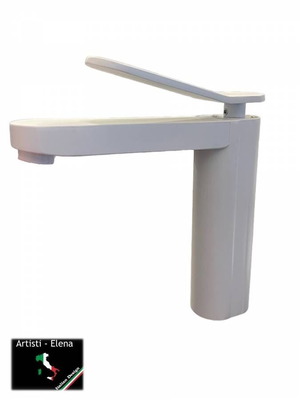 Artisti white aluminum bathroom mixer faucet new