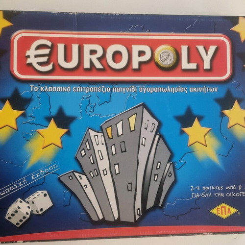 Europoly used board game with missing banknotes
