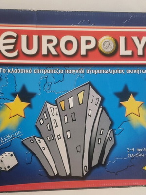 Europoly used board game with missing banknotes