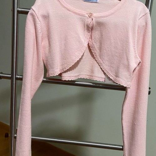 Mayoral girls' pink cardigan like new for 8 years old 128 cm