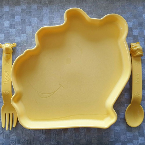 Winnie the Pooh Plate and Cutlery Set new, Tupperware