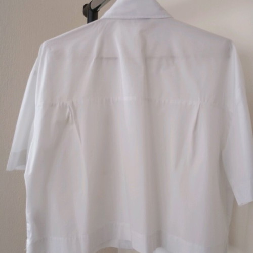 White crop shirt DeFacto like new, cotton poplin fabric