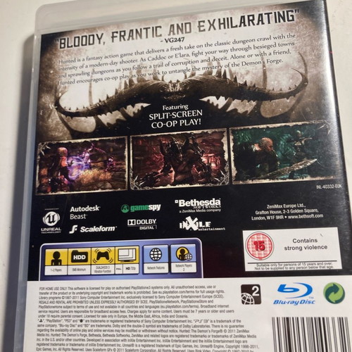 Hunted The Demons Forge for PS3 used