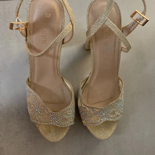 Mitropoulos Shoes Pumps like new, gold heels size 38