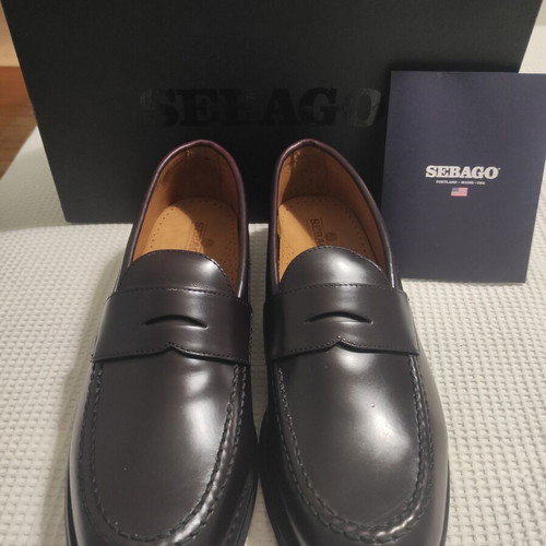 Sebago Ryan Brushed Polaris men's shoes like new, brown burgundy, size 46.5
