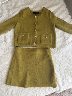 Zara knitted set small, green, new