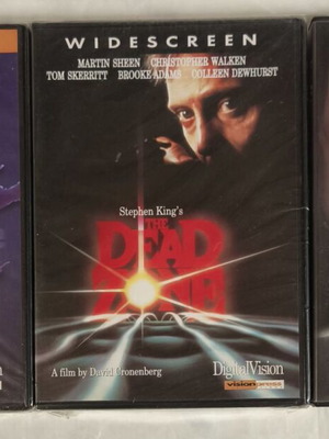Black Moon Rising, The Dead Zone, True Romance DVD set like new with subtitles