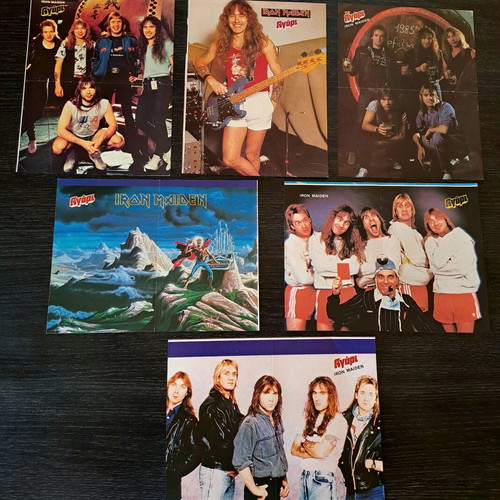Iron Maiden pack of 11 new 1980s heavy metal posters