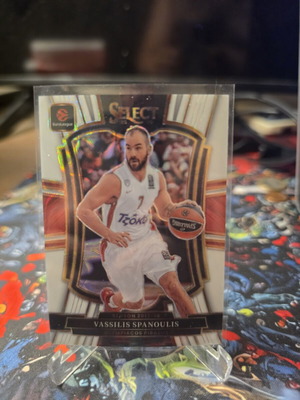 Vasilis Spanoulis White Scope 06/35 Panini Euroleague Card New