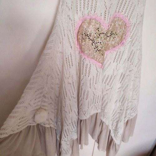 Princess girly dress like new with lace heart and strass