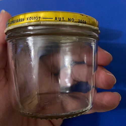 Danish Queen Caviar vintage jar used