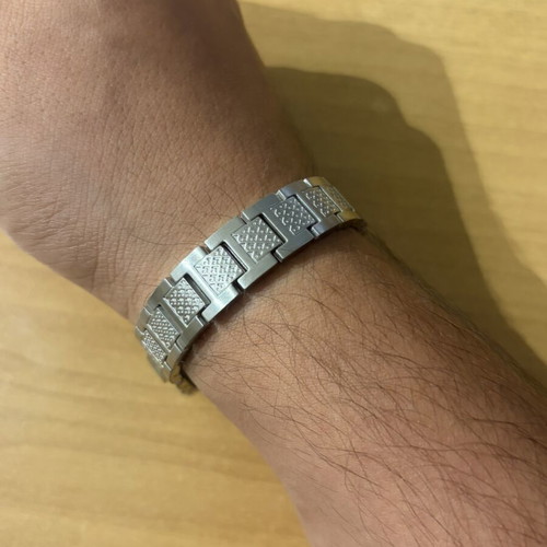 Lacoste bracelet, stainless steel, silver