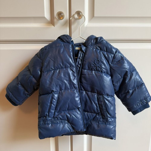 Benetton Baby jacket like new, 6-9 months, blue, 92 cm