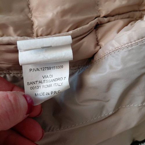 Sleeveless women's jacket like new, size M-L, beige and blue