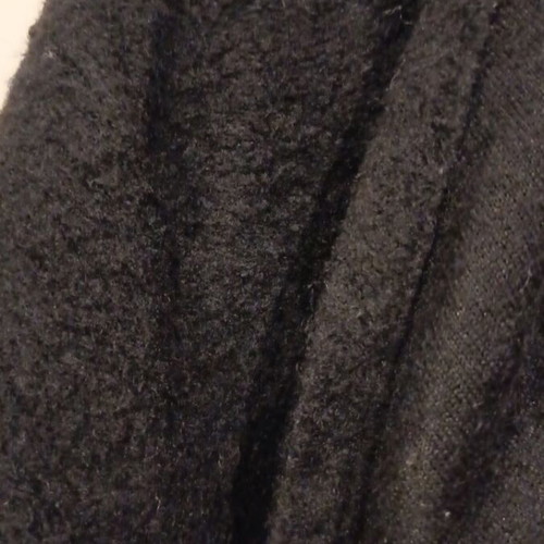 Celestino women's coat black like new with pockets and large collar