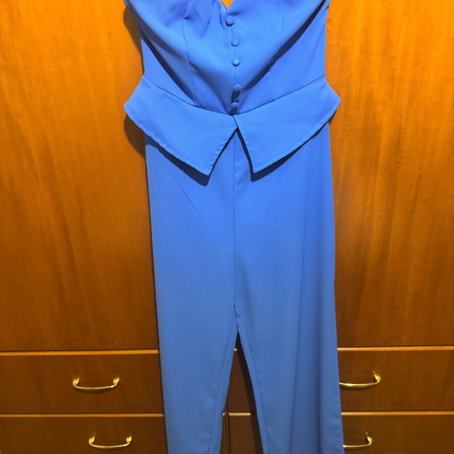 Women's strapless jumpsuit light blue size S like new