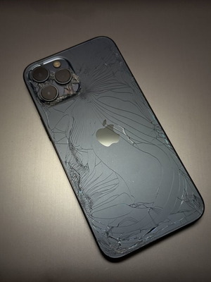 Apple iPhone 12 Pro Max 128GB μπλε, σπασμένο πίσω γυαλί