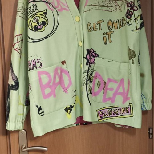 Never On Sunday colorful shirt like new, size S/M