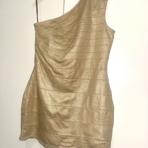 Excess golden dress size L new