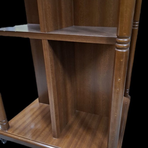 Wooden book furniture with wheels like new