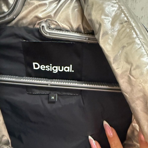 Desigual silver jacket used with local color fading