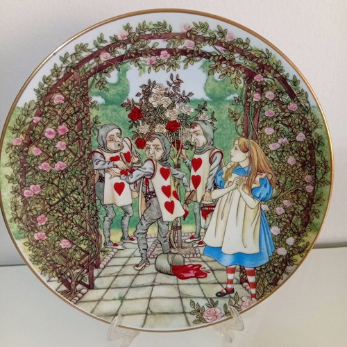 Vintage George Boyer Limoges "Alice in Wonderland" collectible plates set of 6 like new