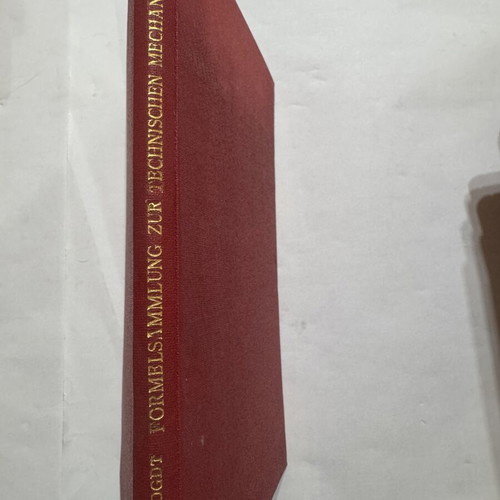 Formelsammlung zur Technischen Mechanik by Rudolf Vogdt, like new