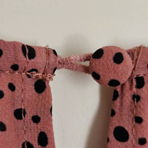 VILA dress with open back, size 40 / M-L, black and pink