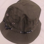 Bucket hat used, olive green