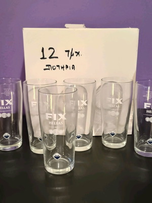 Fix beer glasses 0.30lt new pack of 12
