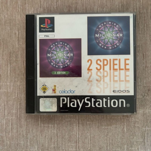 Millionaire 1&2 Doublepack PlayStation 1 used German complete