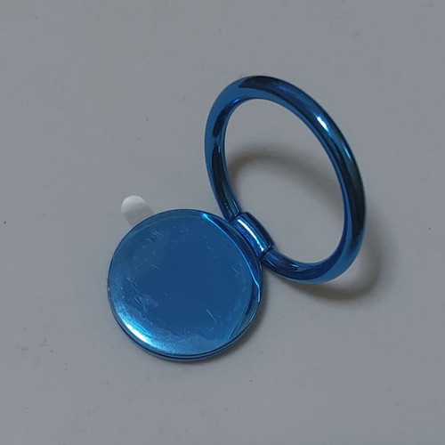 Ring holder mobile blue metal new
