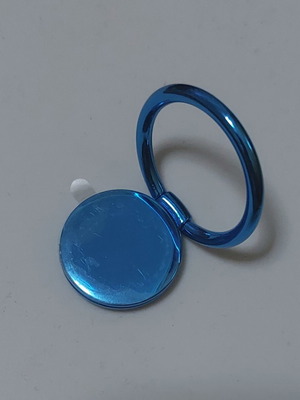 Ring holder mobile blue metal new
