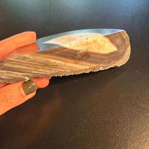 Brazilian agate rock used, length 14 cm