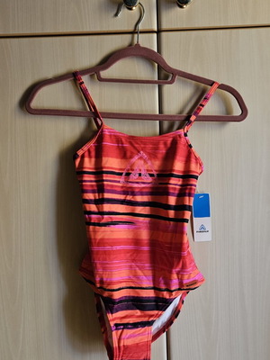 Firefly children's one-piece swimsuit new, size 140 cm, red and orange