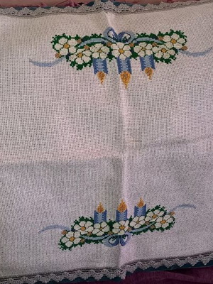 Christmas counted table runner new 0.60×1.20