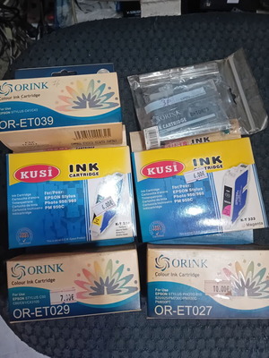 Epson printer ink T026 to T041 like new, original & compatible, pack of 10