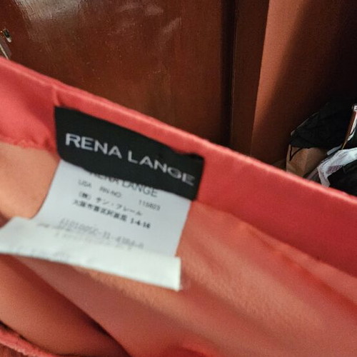 Skirt and blouse set used, red, Rena Lange brand, size M 38 10