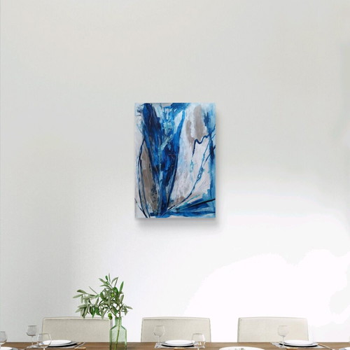 You Are Free Abstract Large Painting New, Acrylic on Paper