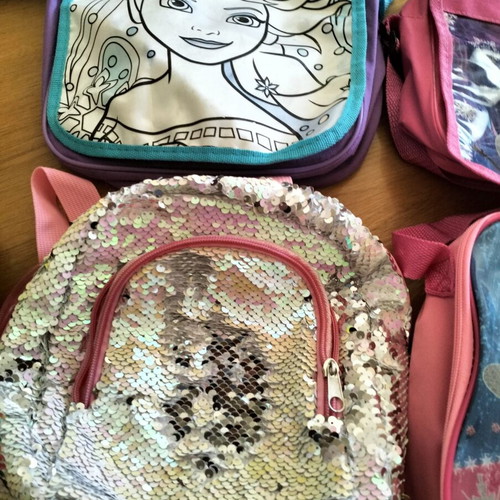 Children's bags and lunchboxes used, set
