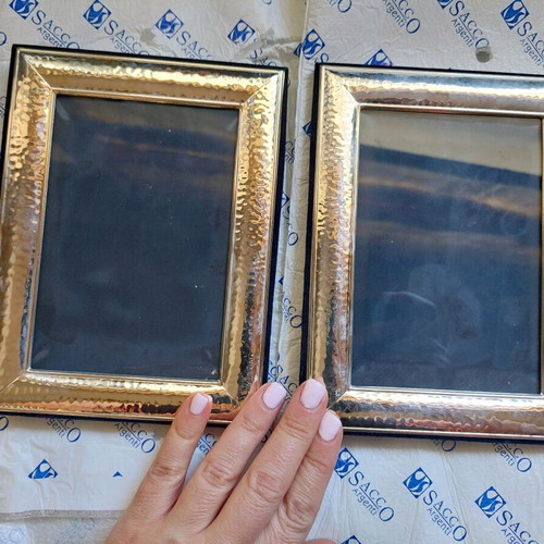 Silver photo frames new, set of 2 pieces