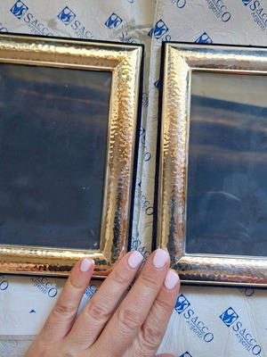 Ασημένιες κορνίζες καινούργιες, σετ 2 τεμαχίων