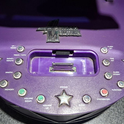 Hannah Montana Disney HM300AIE digital radio alarm clock used